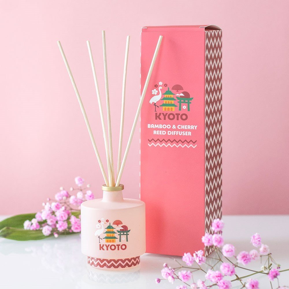 Something Different - Kyoto Bamboo & Cherry Blossom Reed Diffuser Brûleur fioul - Multicolore